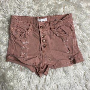 Pink Jean Shorts